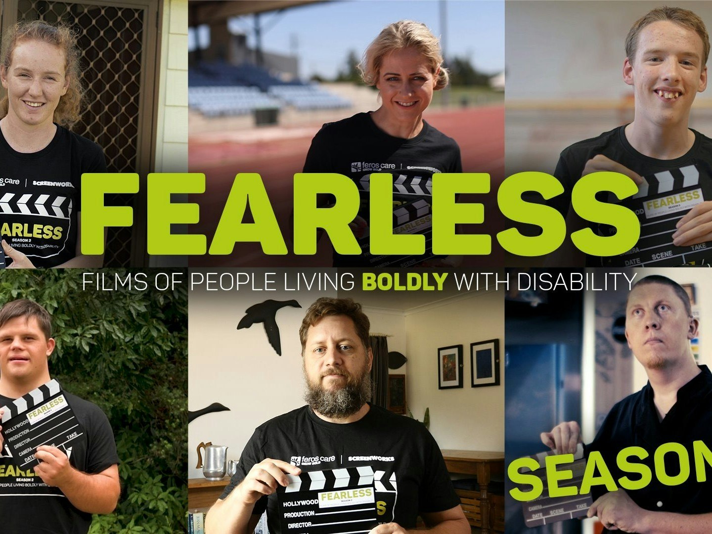 Fearless Films Season 2 premieres on Thursday, 3 December &#8211; International Day of People with Disability [Source: Feros Care]. 
