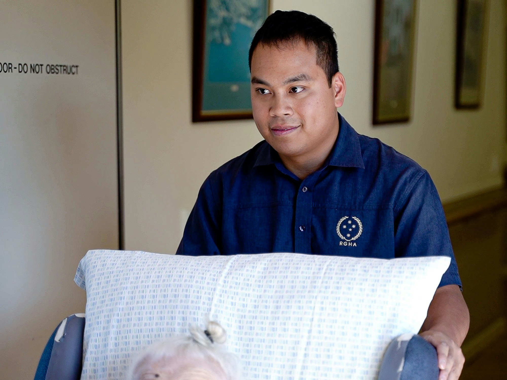 <p>Josh has found meaningful employment at Ridleyton Greek Home for the Aged with help from Barkuma. [Source: Supplied]</p>
