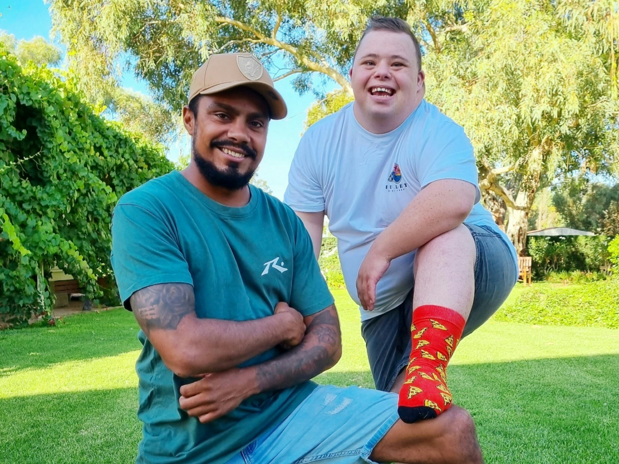 <p>Bill Cooper, who lives with Down’s syndrome, and his brother in law Kyran O’Connell have been sharing their unique friendship with the world via TikTok. [Image: Brother Boys]</p>
