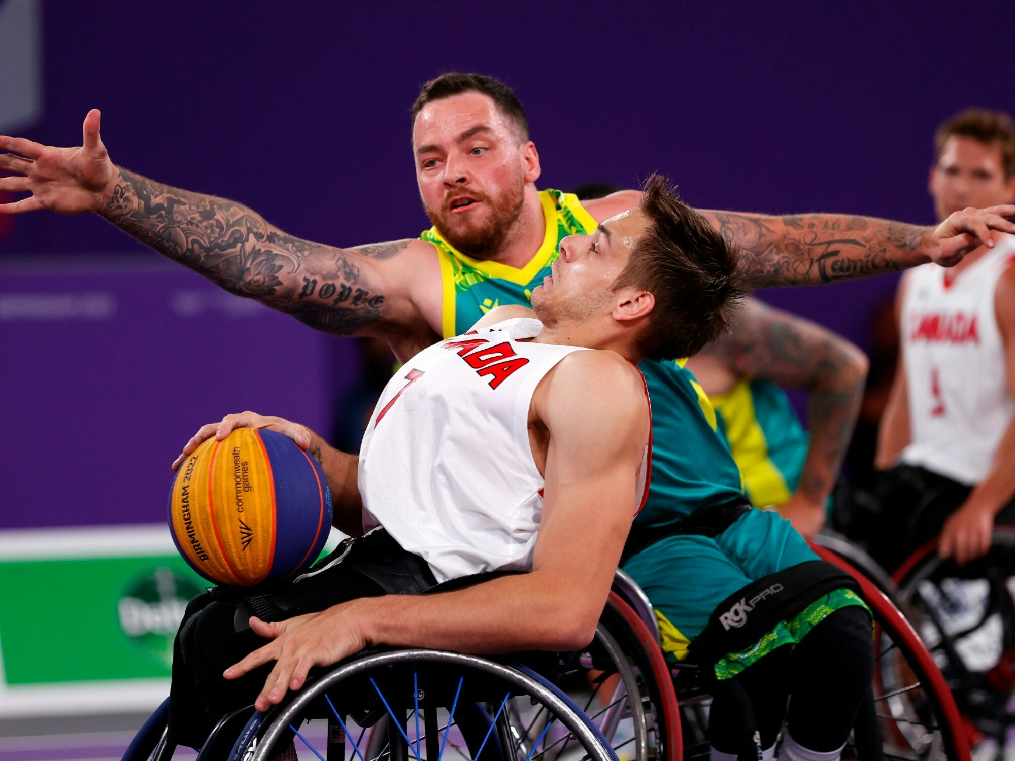 Luke Pople was part of the debut team for the 3&#215;3 men&#8217;s wheelchair basketball for Australia. [Source: Commonwealth Games Australia]
