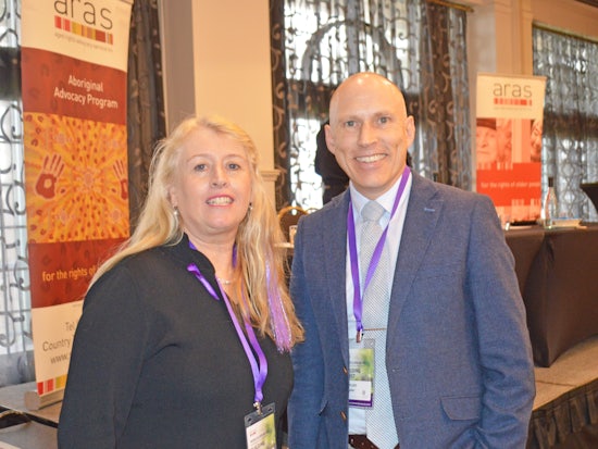 <p>14th World Elder Abuse Awareness Day Conference speakers: Carolanne Barkla, Aged Rights Advocacy Service CE and Dr Duncan McKellar, Northern Adelaide Local Health Network. [Source: Talking Aged Care]</p>
