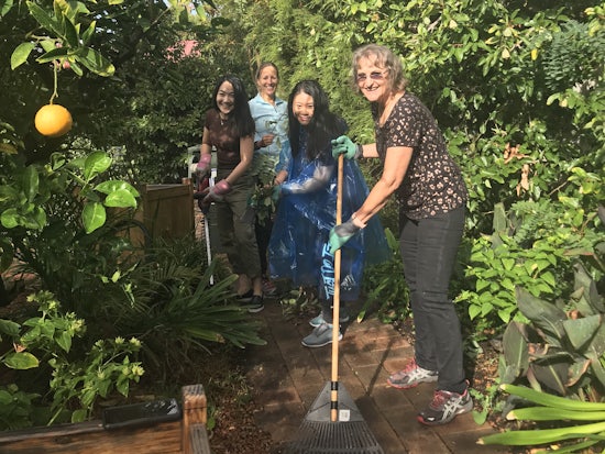 <p>Volunteers doing outdoor maintenance across five Bethanie Living Well Centres in South Perth. [Source: Supplied]</p>
