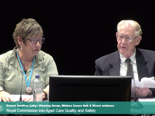 Link to ROYAL COMMISSION: Funding for carer support essential article