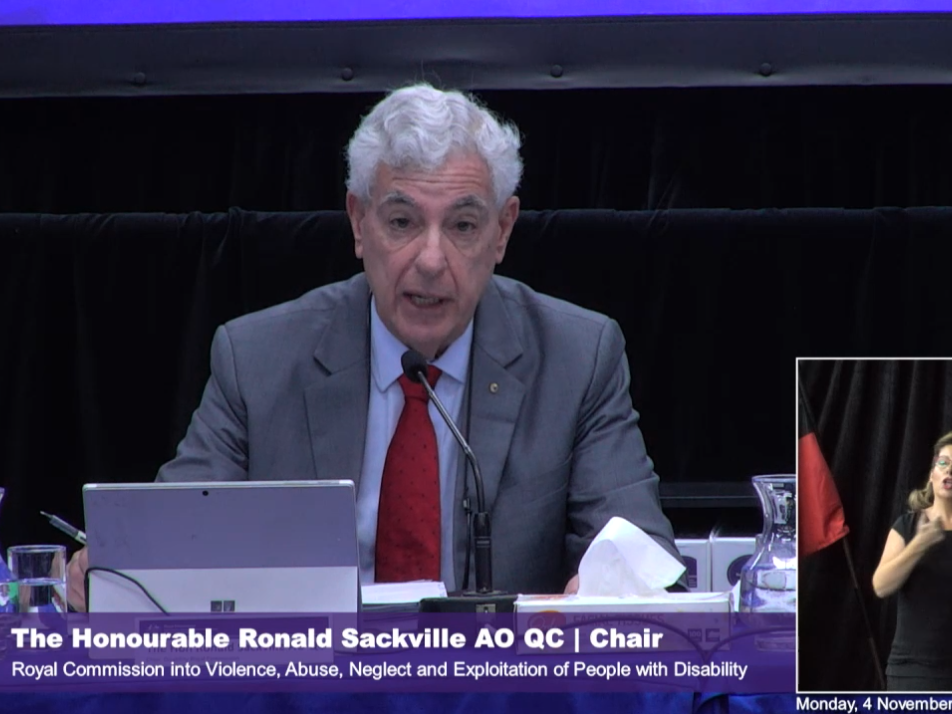 Commissioner Ronald Sackville stated that education was chosen as the first topic for the first hearing because of its importance to children with disability. [Source: Disability Royal Commission]
