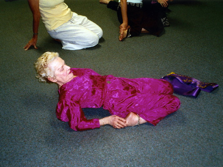 <p>Yoga instructor, Vivian Vieritz from Queensland, has a huge range of motion and flexibility for a 95 year old. [Source: Supplied]</p>
