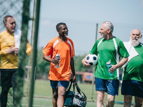 <p>Football Federation Australia will be managing the Walking Football initiative to encourage healthy activity for seniors and has been backed by Government through funding. [Source: Shutterstock]</p>
