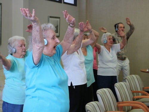 Link to Silent disco does wonders for seniors and those with dementia article