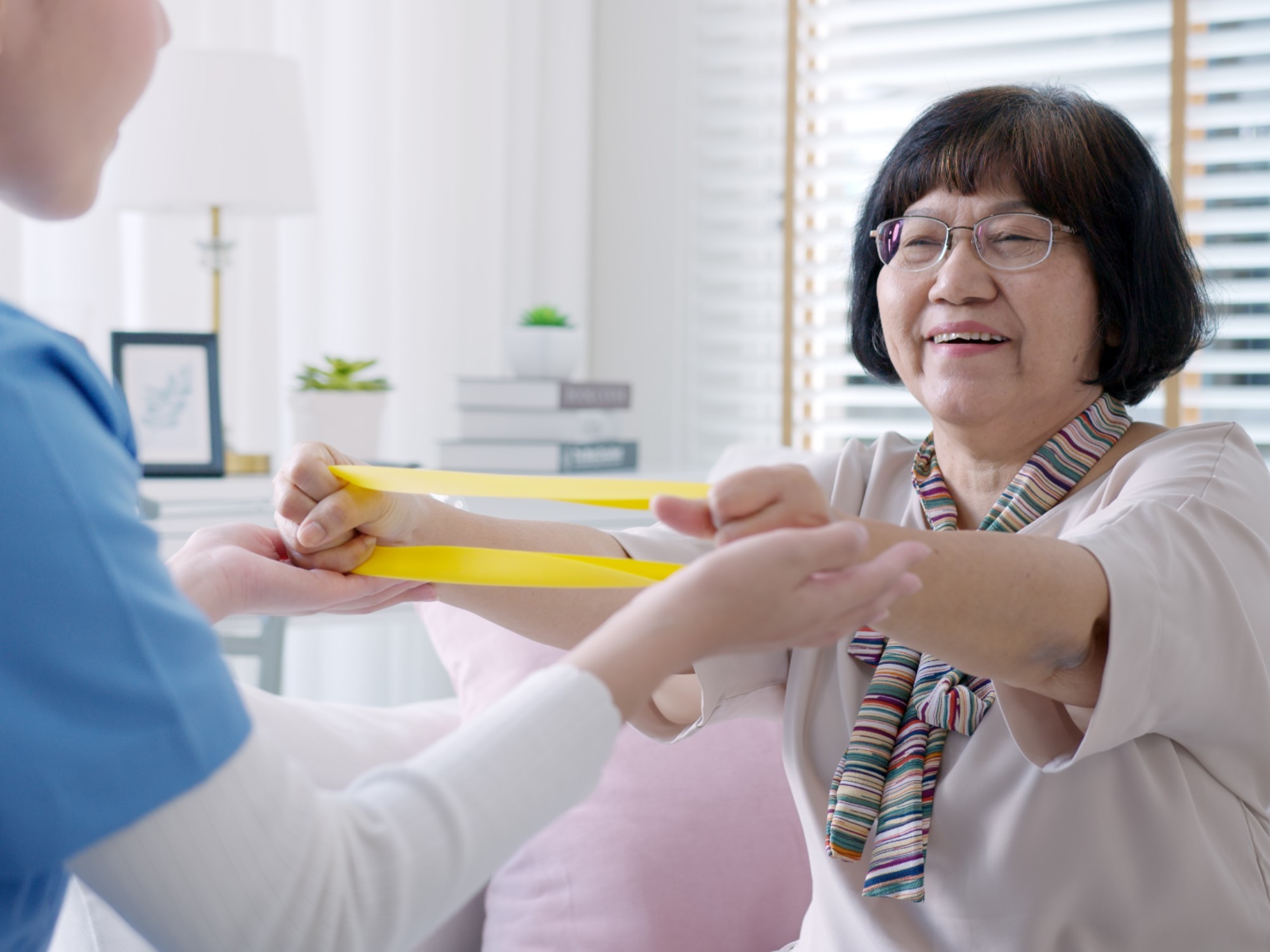 Allied health professionals can provide vital health and wellbeing services that are very beneficial to older people. [Source: Shutterstock]
