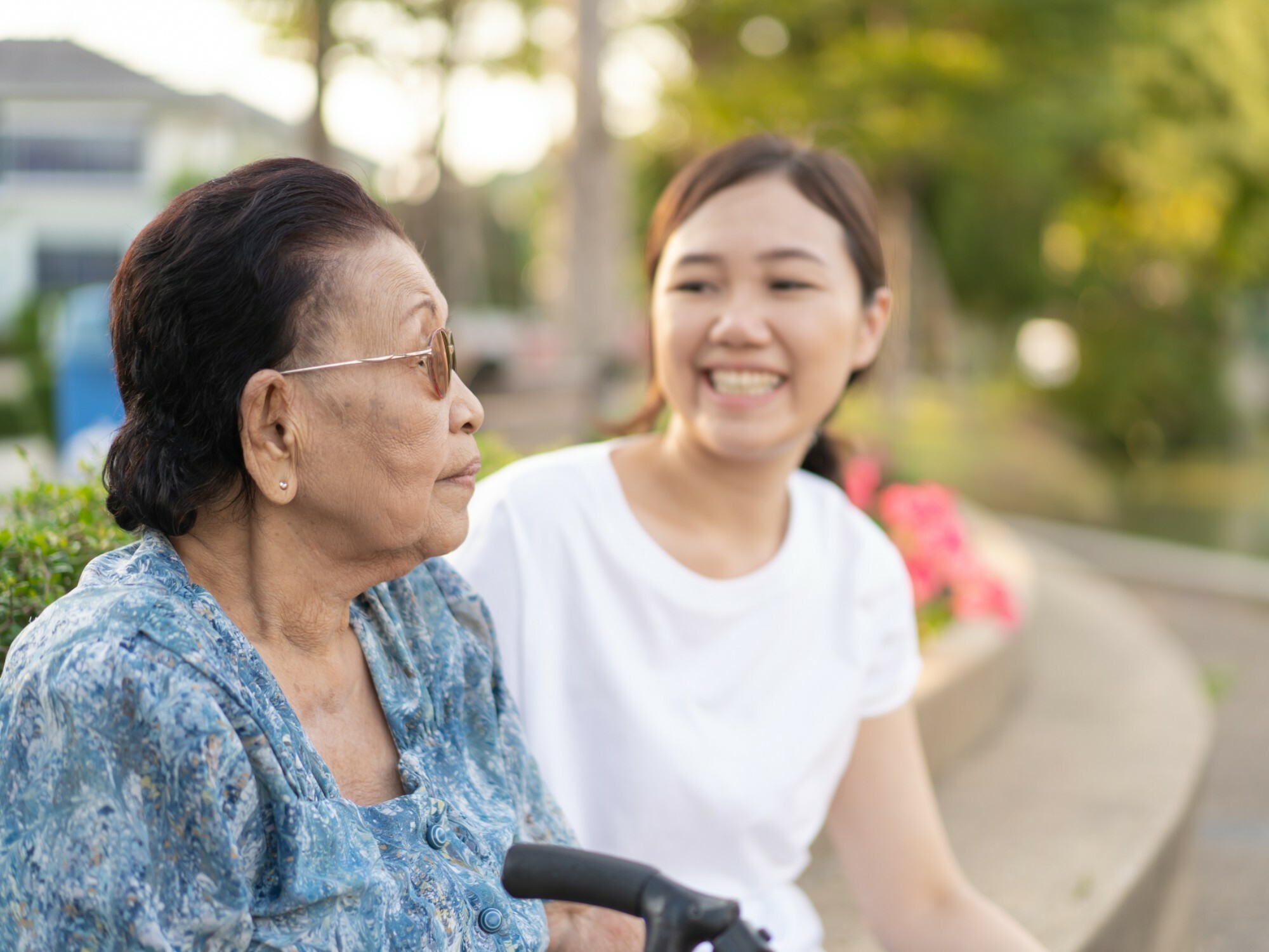 Older lady with daughter