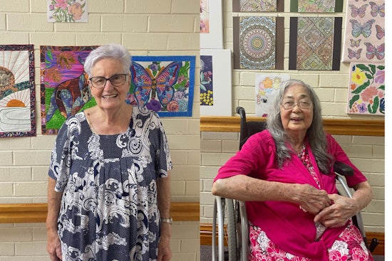 <p>Margaret and Rita are some of the artists involved in the program at Tricare’s Mt Gravatt Aged Care Residence [Source: supplied]</p>
