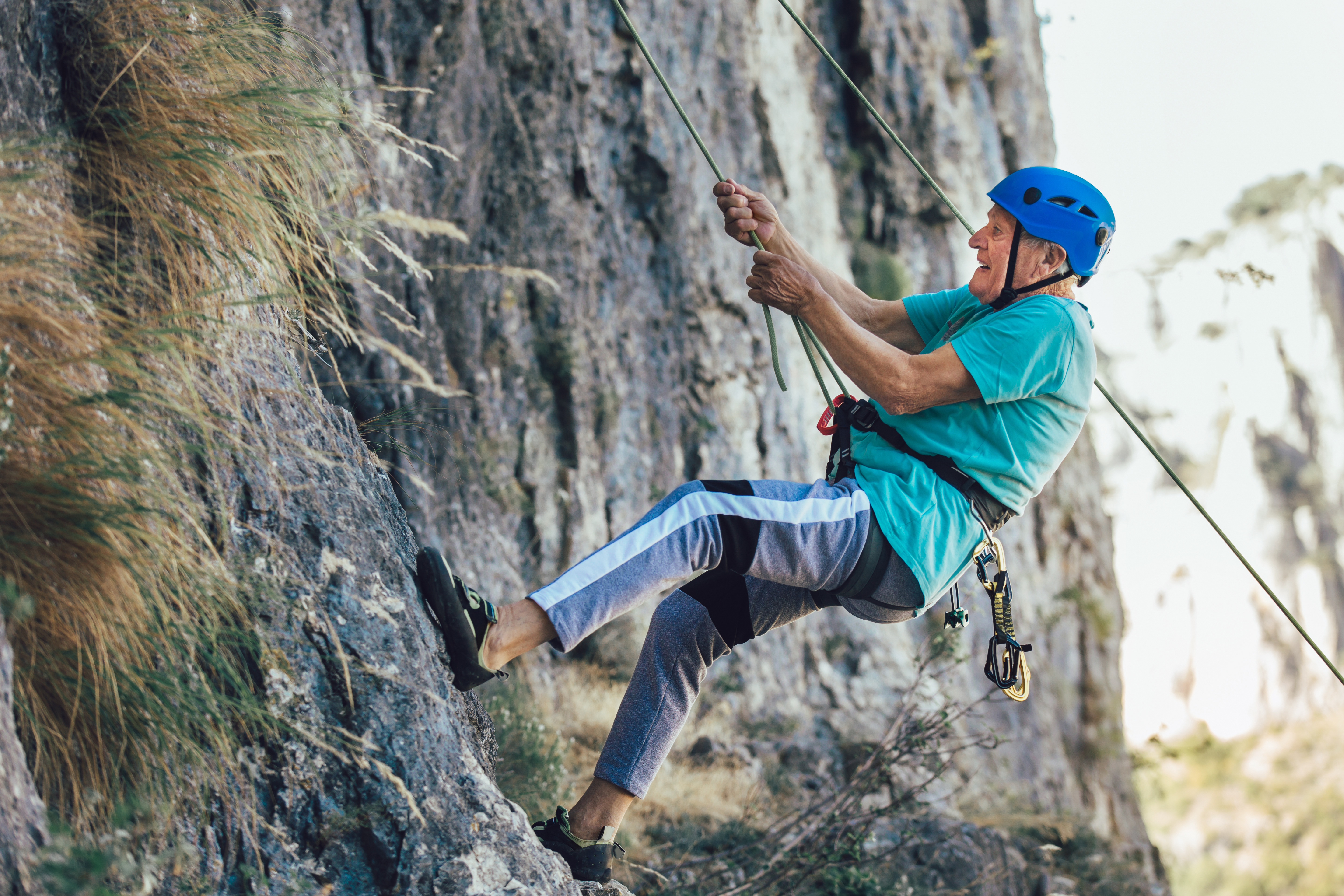 While some older people lose capacity to undertake sports, others are more than fit to take on whatever extreme sport they can find. [Source: iStock]

