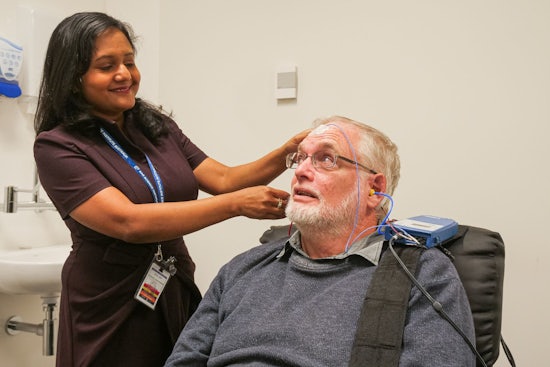 <p>Dr Dona Jakody and Peter Millington [pictured] are leading the charge for innovative ear science. [Source: Ear Science Australia]</p>
