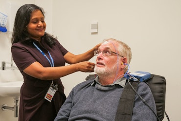 Dr Dona Jakody and Peter Millington [pictured] are leading the charge for innovative ear science. [Source: Ear Science Australia]