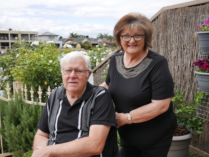 Juris and Ingrid Grevins have found UnitingSA’s advanced booking respite care service helpful when visiting family interstate. [Source: Supplied]
