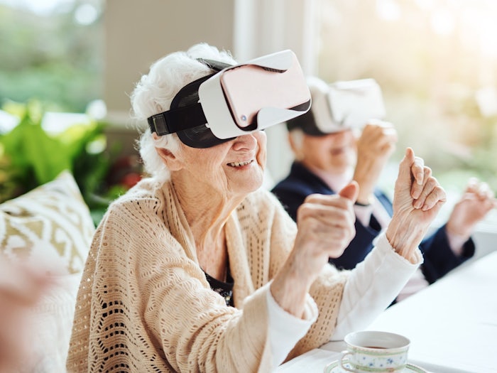 Technology has allowed for a lot of changes in how we live our lives and is keeping older generations more connected and entertained. [Source: iStock]

