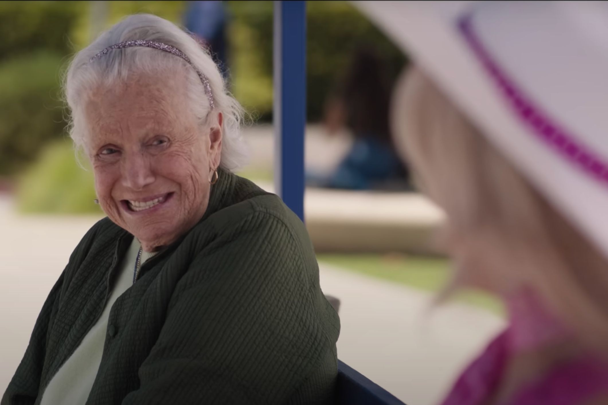 <p>American costume designer Ann Roth, 91, was centrestage for one of the year’s greatest theatrical laugh-out-loud moments. [Source: Barbie Main Trailer via YouTube, credit — Warner Bros.]</p>
