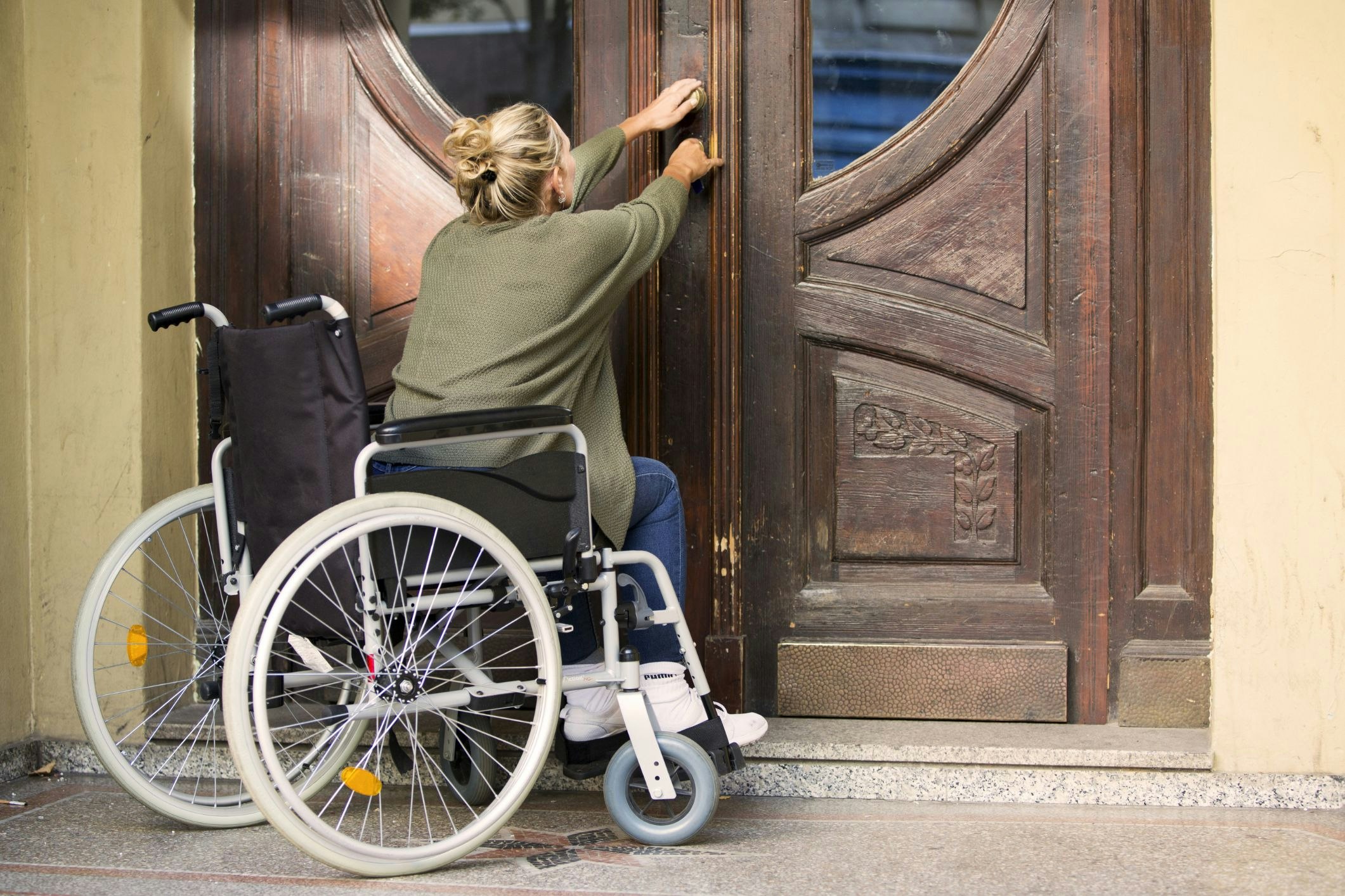 While a couple of steps to the house or a smaller bathroom might not seem problematic, such housing layouts can pose great challenges for people with accessibility requirements. [Source: Shutterstock]
