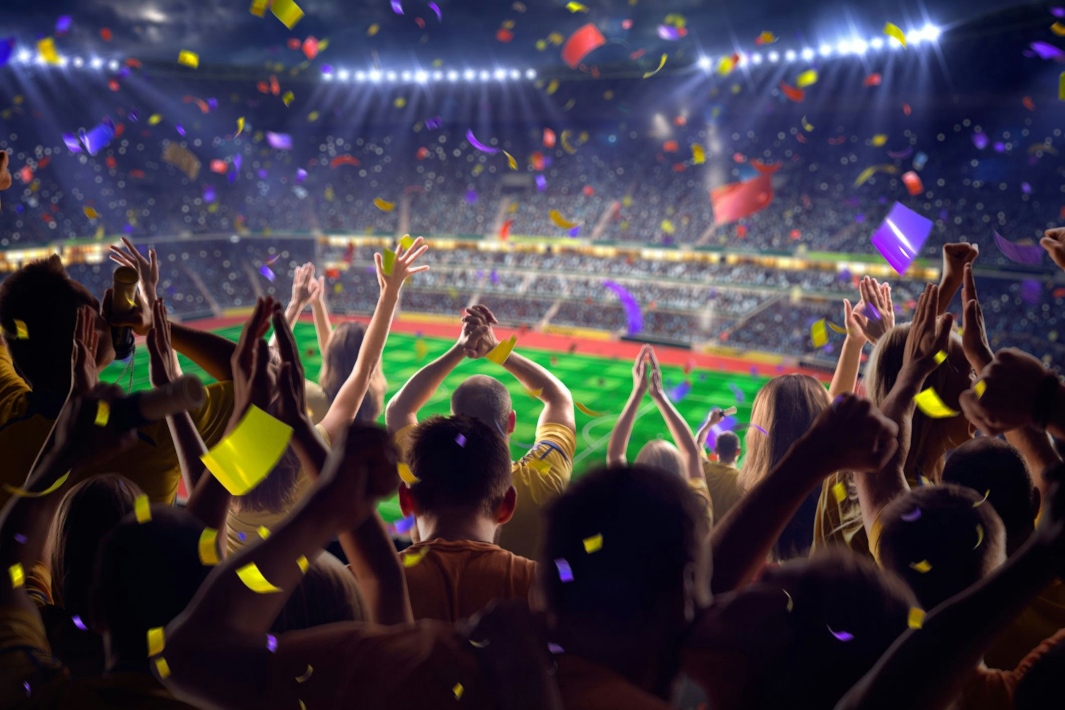 Going to watch football is a great way to participate in Australian culture. [Source: Shutterstock]

