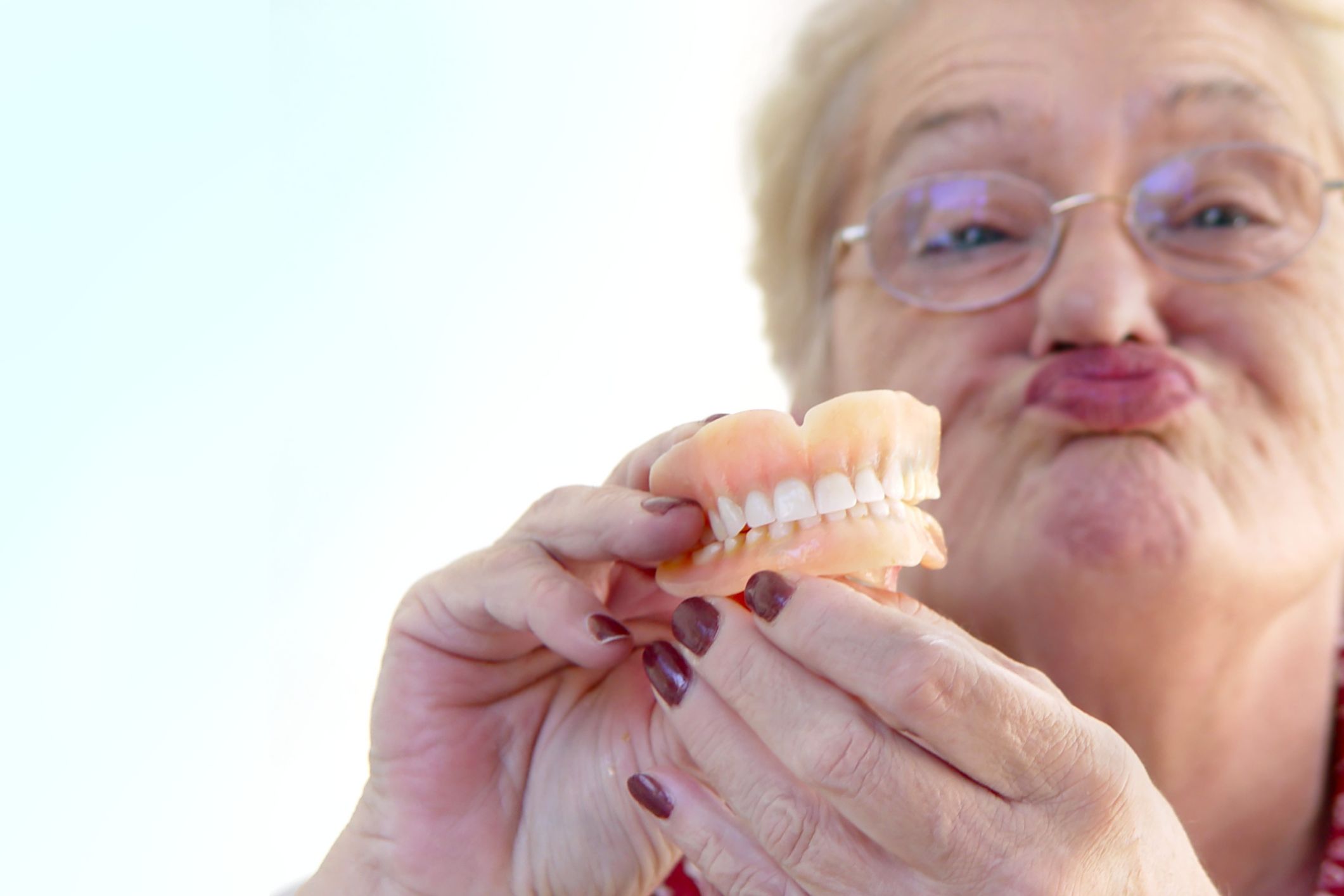 It’s important to account for oral hygiene when providing aged care or seeking a provider. [Source: iStock]
