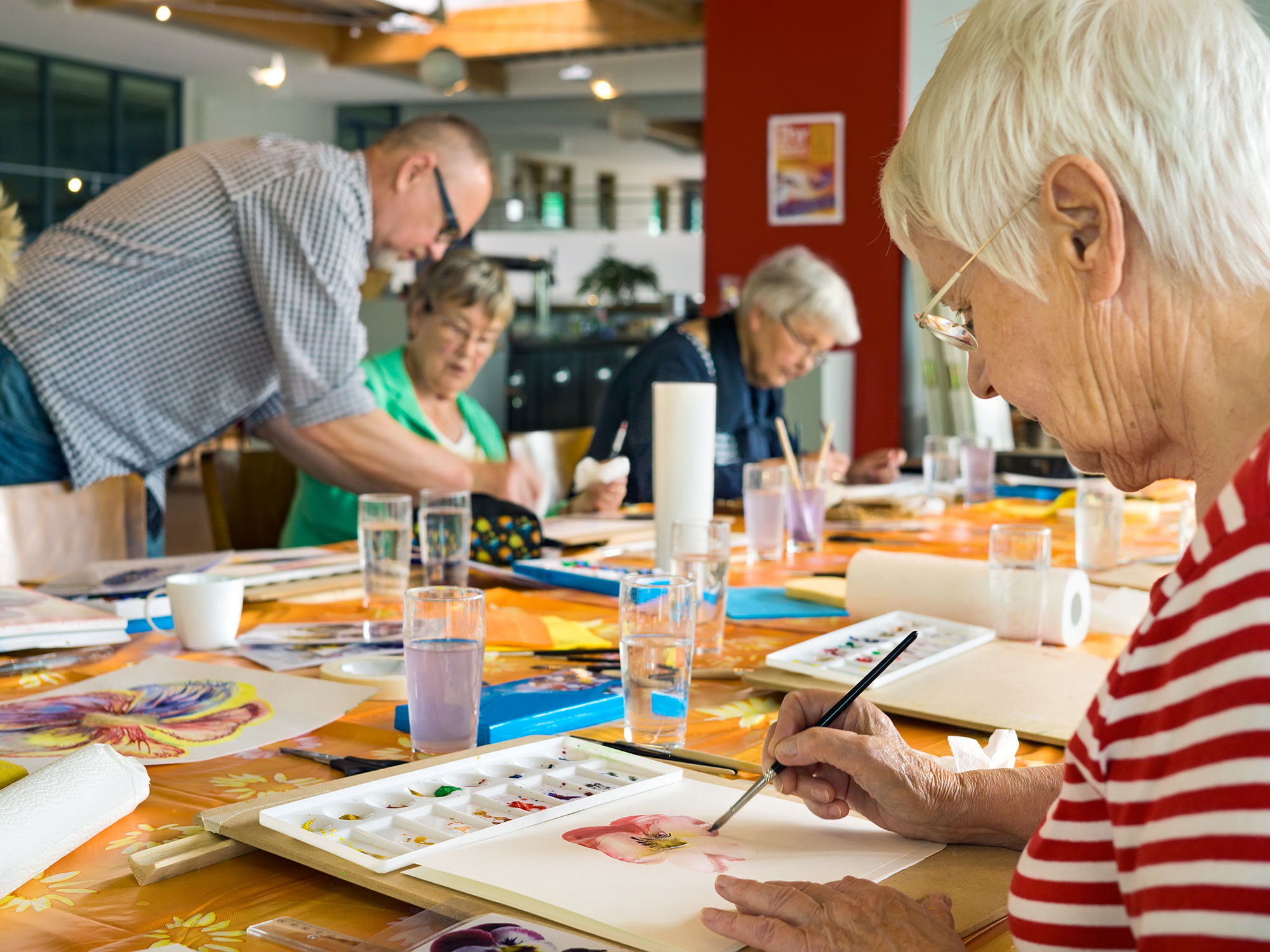 Arts, craft, cooking and gardening may be part of the centre’s interactive activities. [Source: Shutterstock]
