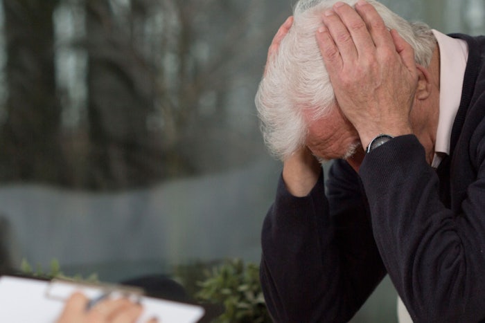 Signs of psychosis can appear at any age, but the likelihood of older people experiencing psychotic episodes can increase due to a variety of factors. (Source: Shutterstock)
