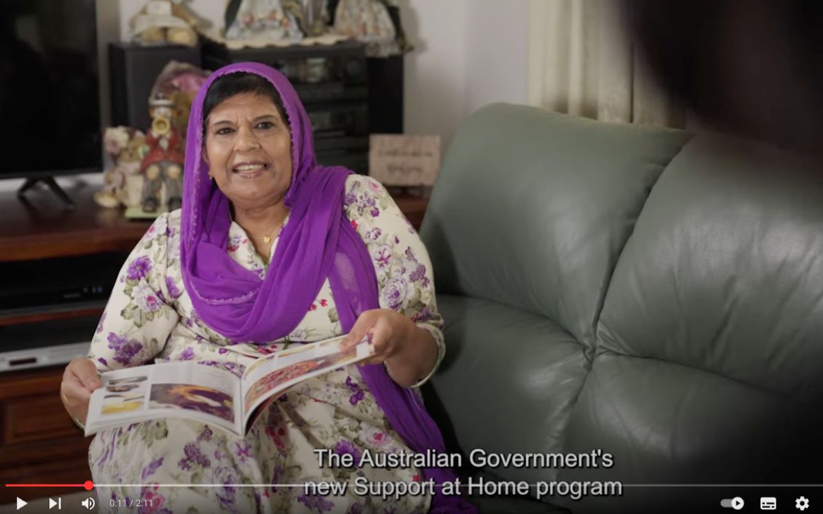 Link to ‘Support at Home’ ad sparks criticism for painting an unrealistic picture article