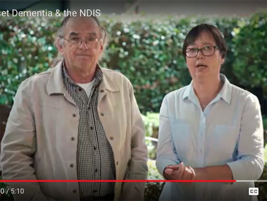 <p>A number of people with younger onset dementia and their carers discuss dementia and the NDIS in the short video by Dementia Australia (Source: YouTube)</p>
